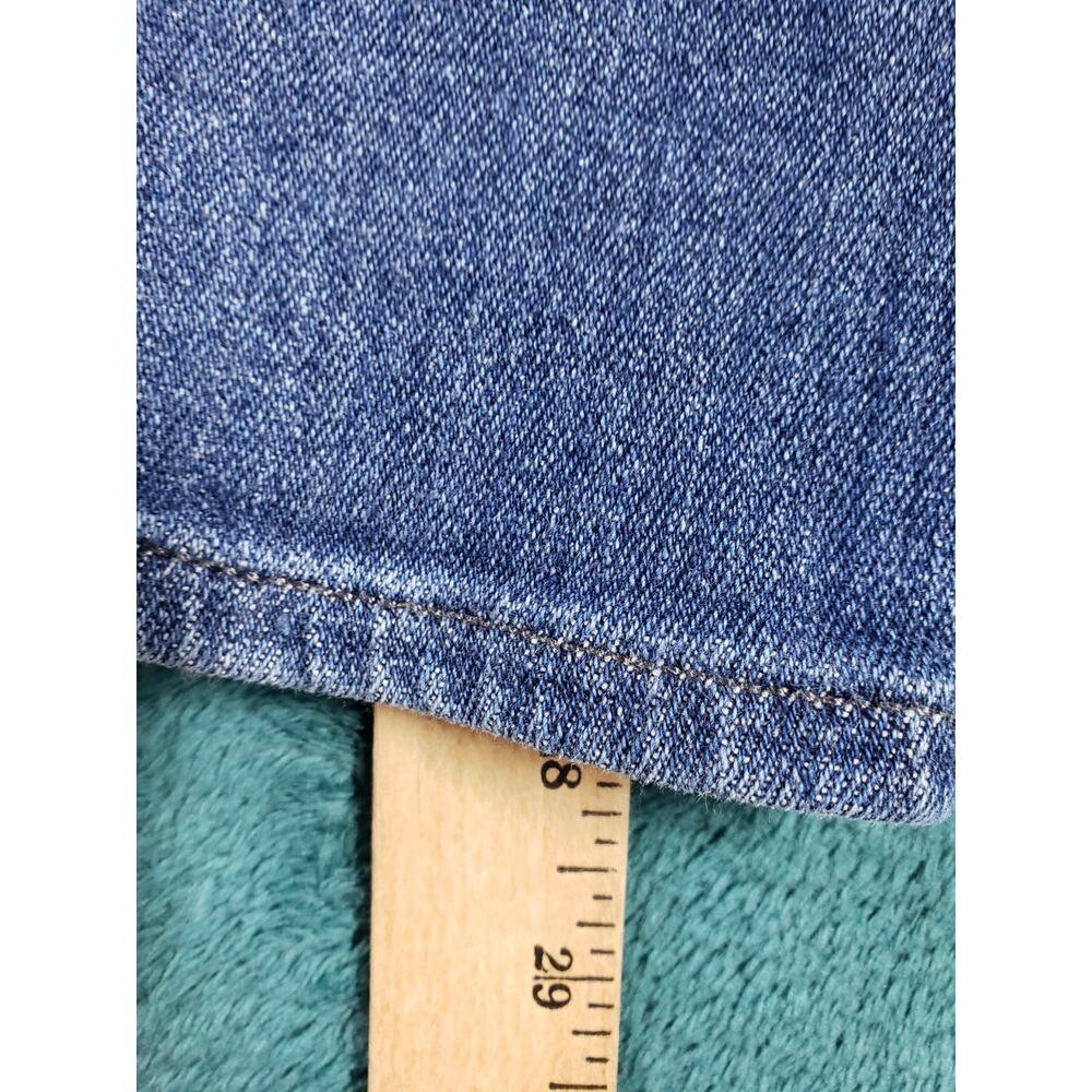 Buffalo Jeans Sz 31 Womens Blue Denim Stretch Pants Mid Rise Alexa Slim Straight - Picture 9 of 14